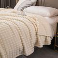 Warm and Cozy Flannel Blanket for Couch, Bed, and Sofa - Soft and Soothing Throw Blanket in Solid Color Big Blanket