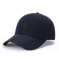 Unisex Baseball Cap Sun Hat Black Dark Navy Polyester Fashion Casual Minimalism Outdoor Vacation Plain Adjustable Sunscreen Fashion