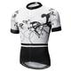 21Grams Men's Cycling Jersey Short Sleeve Bike Jersey Top with 3 Rear Pockets Mountain Bike MTB Road Bike Cycling Breathable Quick Dry Moisture Wicking Reflective Strips White Yellow Blue Graphic