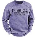 Men's Sweatshirt Pullover Green Blue Purple Pink Yellow Crew Neck Graphic Letter Print Sports Outdoor Casual Daily 3D Print Plus Size Basic Vintage Designer Spring Summer Clothing Apparel Hoodies