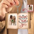 Couple My Favorite Place Is Next To You Personalized Acrylic Keychain Upload Couple's Image