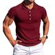 Men's Golf Shirt Knit Polo Casual Daily Polo Collar Classic Collar Short Sleeve Business Classic Solid Color Plain Button Front Summer Spring Fall Regular Fit Black White Red Navy Blue Brown Light