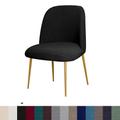 Dining Chair Cover Stretch Jacquard Upholstered Side Dining Chair Cover Slipcover Curved Back Mid Century Accent Dining Chair Covers for Kitchen Living Room