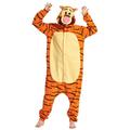 Adults' Cosplay Costume Party Costume Costume Cartoon Tiger Animal Animal Onesie Pajamas Polar Fleece Cosplay For Boys Girls' Couple's Christmas Animal Sleepwear Cartoon Festival / Holiday Costumes