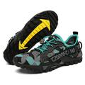 Men's Women's Hiking Shoes Water Shoes Breathable Wearable Lightweight Comfortable Hiking Outdoor Round Toe Rubber Breathable Mesh Summer Spring Gray Black Sky blue camouflage Gray camouflage Black