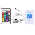 WiFi Wireless LED Smart Controller Working with Android and IOS System Mobile Phone Free App for RGB LED Light 5V to 28V DC 4A Comes With One 24 Keys Remote Control