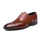 Men's Oxfords Derby Shoes Formal Shoes Brogue Dress Shoes Casual British Daily Party Evening St. Patrick's Day PU Lace-up Blue Brown Green Spring Fall