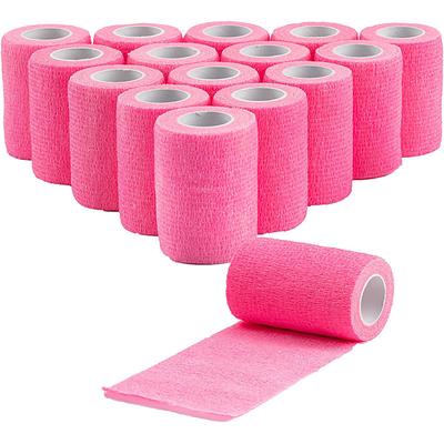 Self Adhesive Bandage Wrap Solid Colors Non-woven Breathable Water-resistant Vet Wrap 5x450cm(2 Inch X 5 Yards)