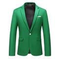 Men's Business Blazer Wedding Sport Coat Classic Solid Fit Suit Coat Plus Size Dress Office Formal Blazer Black White Yellow Pink 2024