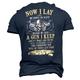 Men's T shirt Tee Graphic Tee Slogan T Shirts Retro Shirts Skull Letter Graphic Prints Crew Neck Custom Print Black Navy Blue Green Dark Gray 3D Print Outdoor Street Short Sleeve Print Clothing