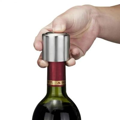 Wine Preserver Wine Stoppers Stainless Steel Bottle Stopper Vacuum Wine Cap Sealer Fresh Keeper Bar Tools Kitchen Accessories