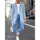 Women's Denim Jacket Spring Fall Long Coat Regular Fit Breathable Casual Jacket Long Sleeve Solid Color Outdoor Street Daily