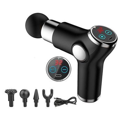 High Frequency Massage Gun Mini LCD 32 Speeds Fascia Gun Muscle Massager Relaxation Body Relax Fitness