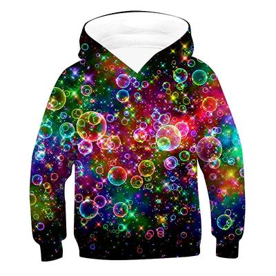 Boys 3D Optical Illusion Hoodie Long Sleeve 3D Print Spring Fall Fashion Basic Kids Toddler 2-12 Years Daily