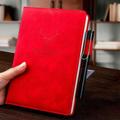 A5 Leather Notebook Elegant Refillable Loose Leaf Business Notebook/Notepad, Meeting Notebook Pen Holder 360 Pages