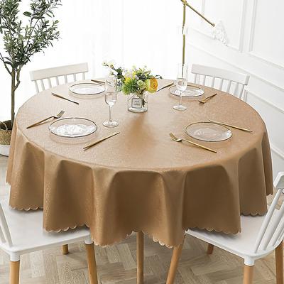 Round Table Cloth Vinyl Tablecloth Wipe Clean Spring Tablecloth Oilcloth Farmhouse Outdoor Picnic Cloth Table Cover For Wedding Dining