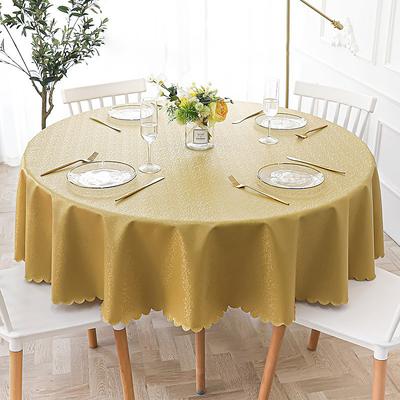 Round Table Cloth Vinyl Tablecloth Wipe Clean Spring Tablecloth Oilcloth Farmhouse Outdoor Picnic Cloth Table Cover For Wedding Dining