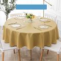 Round Table Cloth Vinyl Tablecloth Wipe Clean Spring Tablecloth Oilcloth Farmhouse Outdoor Picnic Cloth Table Cover For Wedding Dining