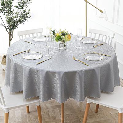 Round Table Cloth Vinyl Tablecloth Wipe Clean Spring Tablecloth Oilcloth Farmhouse Outdoor Picnic Cloth Table Cover For Wedding Dining