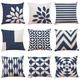 1 Set of 9 pcs Modern Cushion Cover Geometry Series Decorative Faux Linen Throw Pillow Cover Home Sofa Decorative Outdoor Cushion for Sofa Couch Bed Chair