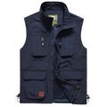 Men's Fishing Vest Military Tactical Vest Hiking Vest Sleeveless Vest / Gilet Jacket Top Outdoor Breathable Quick Dry Lightweight Multi Pockets Summer Spandex Polyester Black Green Grey Fishing