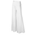 Women's Basic Essential Pants Wide Leg Slacks Straight Solid Colored Mid Waist White Black Navy Blue S M L XL XXL