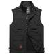 Men's Fishing Vest Military Tactical Vest Hiking Vest Sleeveless Vest / Gilet Jacket Top Outdoor Breathable Quick Dry Lightweight Multi Pockets Summer Spandex Polyester Black Green Grey Fishing