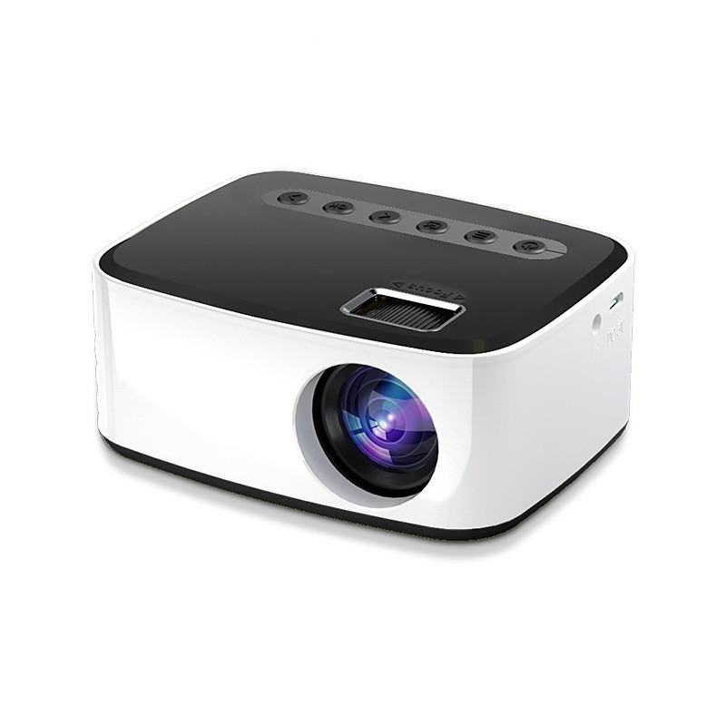 Newest Mini Projector Black White HD 1080P Portable Outdoor Home Theater Projector For Smartphone Tablet Laptop TV Stick Valentine's Day Gift