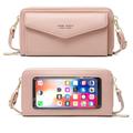 RFID Women Touch Screen Phone Bag Multifunction Purse Card Holder Phone Pocket Small Crossbody for Ladies