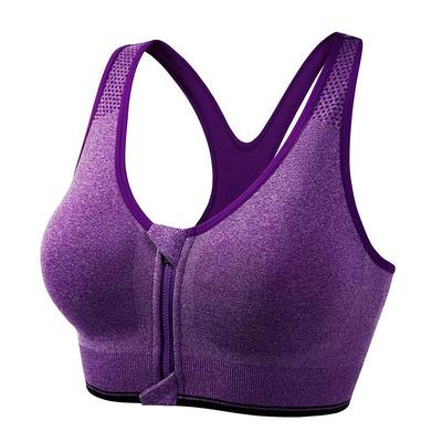 Women's High Support Sports Bra Running Bra Seamless Racerback Bra Top Padded Yoga Fitness Gym Workout Breathable Shockproof Freedom Light Khaki Black White Solid Colored Home Outfits