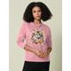 100% Cotton Cat Print T shirt Casual Daily Long Sleeve Crew Neck Women's Clothing