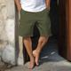Men's Cargo Shorts Shorts Linen Shorts Summer Shorts Button Multi Pocket Plain Comfort Breathable Short Casual Daily Holiday Linen Cotton Blend Fashion Classic Style White Navy Blue