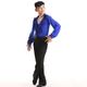 Kids' Dancewear Top Cascading Ruffles Crystals / Rhinestones Boys Performance Training Long Sleeve Polyester