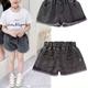 Kids Girls' Shorts Solid Color Active Hollow Out Outdoor 3-7 Years Spring Black White Yellow