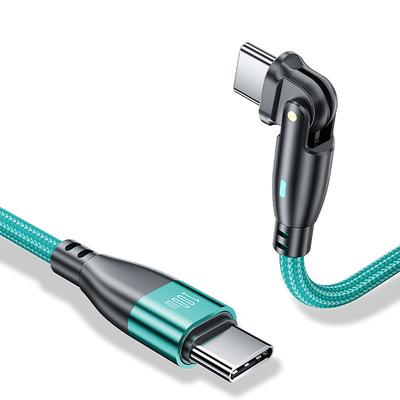 PD100W Type C To Type C Cable Super Fast Charging For Samsung S23 Ultra S22 S21 100W Fast Charging Cable For 180 Degree USB C Charge Cable For Realme Oneplus OPPO PD Cable QC 3.0 Fast Charger