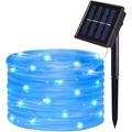 LED Rope String Lights Outdoor Solar Rope Lights Outdoor Waterproof Tube Light Copper Wire Fairy Lights for Garden Fence Patio Yard Summer Party Wedding Indoor Decor