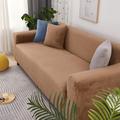 Stretch Sofa Cover Thickened Plush Elastic Sectional Couch Armchair Loveseat 4 or 3 Seater L Shape Grey Soft Durable Washable