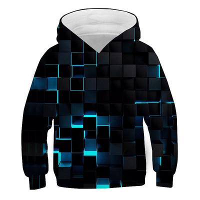 Boys 3D Geometric Hoodie Long Sleeve 3D Print Spring Fall Active Kids Daily