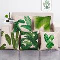 1 Set of 5 Pcs Green Leaf Botanical Series Throw Pillow Covers Modern Decorative Throw Pillow Case Cushion Case for Room Bedroom Room Sofa Chair Car Outdoor Cushion for Sofa Couch Bed Chair Green