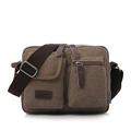 Men's Shoulder Messenger Bag Crossbody Bag Canvas Daily Vintage Black Green Khaki