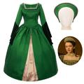 Women's Vintage Renaissance Tudor Peroid Anne Boleyn Costume Outfit Anne Boleyn Cosplay Dress