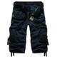 Men's Cargo Shorts Capri shorts Capri Pants Hiking Shorts Pocket Plain Comfort Breathable Calf-Length Work Casual Daily Fashion Streetwear Red Navy Blue