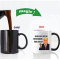 Donald John Trump Color-Changing Ceramic Mug Heat-Sensitive Coffee and Tea Cup, Watch as the Image Transforms with Temperature, Ideal for Enjoying Hot Beverages in Style