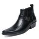 Men's Boots Dress Shoes Combat Boots Chelsea Boots Casual British Daily PU Booties / Ankle Boots Zipper Black Brown Fall Winter