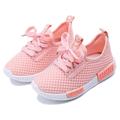 Boys Girls' Sneakers Daily Casual Breathable Mesh Non-slipping Big Kids(7years ) Little Kids(4-7ys) School Walking White Pink Summer Spring Fall