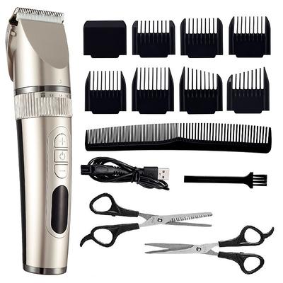 Professional Hair Clipper For Men Beard Trimmer Machine for Shaving Hair Trimmer Fast Charge Hair Cutting Machine Beard Trimmer with Barber Scissors