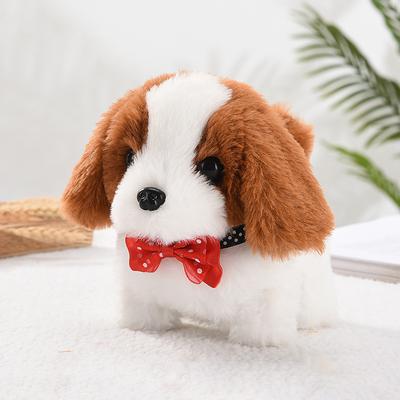 Simulated Electric Dog Plush Electric Dog Can Walk Bark Nod And Wag Its Tail Children's Toy Dog Stall