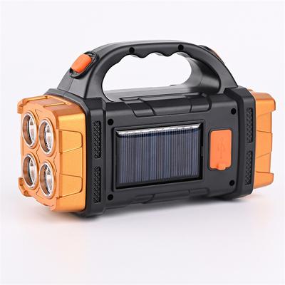 1pc Multifunctional Solar LEDCOB Light With Handle, USB Charging Waterproof For Outdoor Camping Safety Emergency At Night
