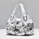 Women's Handbag Top Handle Bag PU Leather Office Daily Date Print Large Capacity Floral Print zebra Leopard White Rose