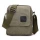 Men's Crossbody Bag Messenger Bag Canvas Outdoor Daily Lightweight Durable Solid Color Black Army Green Khaki